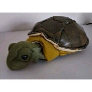 Folkmanis Turtleneck Turtle Hand Puppet Reptile Pretend Play Plush Realistic